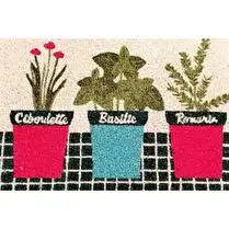 Votre rayon propose, Tapis coco blanchi imprim2 40x60cm