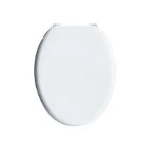 Arvix, Abattant uni charnières plastique - MDF Blanc