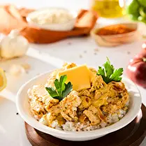 Fabriqué dans nos ateliers, Riz au poulet Tikka