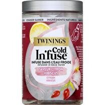 TWININGS Cold in  fuse saveur citron hibicus 10 sachets