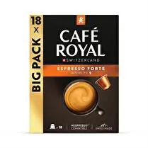 Café royal, Capsules type nespresso espresso forte  x 18