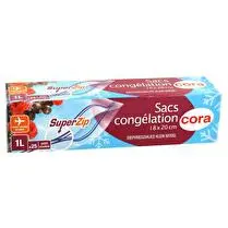 Votre rayon propose, SAC CONG ZIP PM 1L X25 CORA