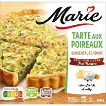 Marie, Tarte aux Poireaux pur beurre emmental fondant