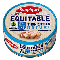 Saupiquet, Thon entier nature équitable