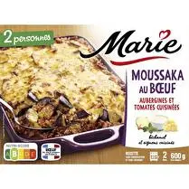 Marie, Moussaka au boeuf, aubergines et tomates cuisinées