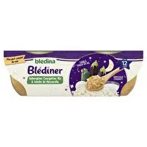 Blédina, Blediner mouline d'aubergines et courgettes riz une touche de mozzarella dès 12 mois