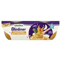 Blédina, Blediner crème de légumes aux épices douces et pâtes coquilles dès 15 mois