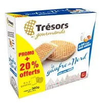 Trésors gourmands, La gaufre du Nord  Vanille  - 300 g + 20% offerts