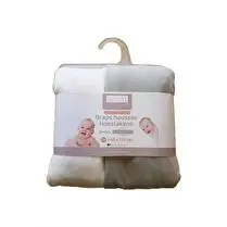 Soco Baby, Drap Housse x 2, jersey 100% coton, 60x120cm, coloris blanc et gris