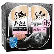 Sheba, Terrine pour chat au saumon ou poulet