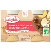 Babybio, Petits pots pomme et châtaigne dès 6 mois