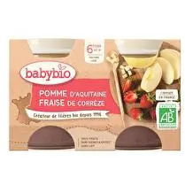 Babybio, Petits pots pomme fraise dès 6 mois