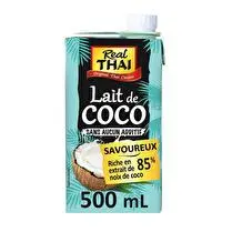 Réal Thaï, Lait de coco