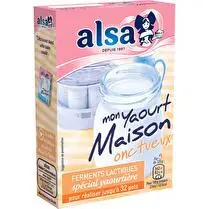 Alsa, Alsa preparation pour yaourts onctueux mon yaourt maison 4 sachets 8g
