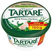 Tartare, Fromage frais Ail et fines herbes