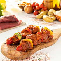 Votre boucher propose, Produit élaboré : Brochette de filet mignon marinée Andalouse x 2