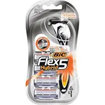 Bic, Rasoir jetable Flex 5 hybride 1 manche + 4 lames