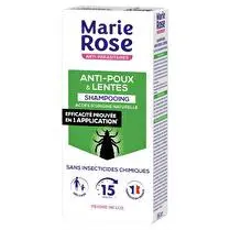 Marie Rose, Shampoing anti-poux et lentes
