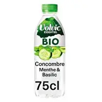 Volvic, Eau aromatisée concombre menthe basilic BIO