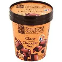Patrimoine gourmand, Glace  Chocolat noir Pot