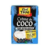 Réal Thaï, Crème de coco