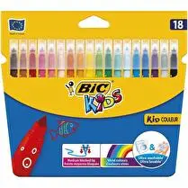 Bic, Feutres dessin kid couleur x18