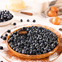 Votre pâtissier propose, Tarte myrtilles crème patissière