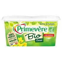 Primevère, Matière grasse végétale tartine et cuisson doux bio