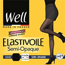 Well, Collant Elastivoile semi-opaque, Noir, T3