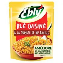 Ebly, Blé micro-ondable  Tomate et basilic 2 mn - 220 g