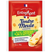 Entremont, Portion d'emmental français  Tendre meule  - 300 g + 34% offert