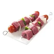Votre boucher propose, Produit élaboré : Brochette de boeuf*** avec légumes  à griller x 2