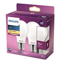 Philips, Ampoule led classic 75w a60 e27 ww fr nd  rf 102g