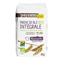 PAYSANS D'ICI Farine de blé intégrale T 150 Normandie