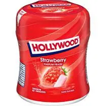Hollywood, Bottle fraise sans sucres 62 dragées