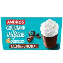 Andros, Liégeois au chocolat au lait d'amande