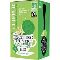 Clipper, Thé vert citron vert gingembre BIO 50 sachets