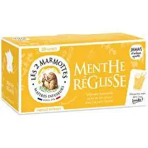 Les 2 marmottes, LES 2 MARMOTTES INFUSION MENTHE REGLISSE 42G