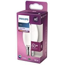 PHILIPS Ampoule led flamme classic 60w E14 cw B35 non dimable