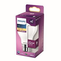 Philips, Ampoule led classic 100w A60 B22 ww non dimable 30g x1
