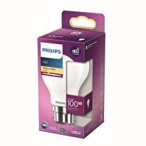 PHILIPS Ampoule led classic 100w A60 B22 ww non dimable 30g x1