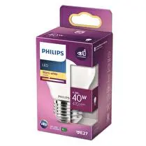 Philips, Ampoule LED classic 40W P45 E27 WW FR non dimmable RF 18g