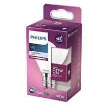 Philips, Ampoule led classic 60w E14 cw P45 non dimable 18g