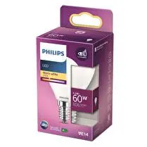 Philips, Ampoule led classic 60w E14 ww P45 non dimable 18g