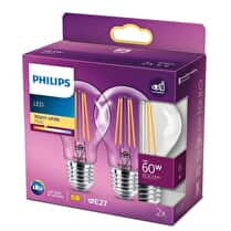 Philips, Ampoule LED classic 60W A60 E27 WW cl non dimable