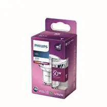 Philips, Ampoule led classic 50W GU10 WH 36D non dimable x1