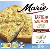Marie, Tarte au saumon poireaux à la crème pâte feuilletée