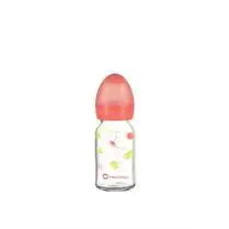 Bébé confort, Biberon col étroit verre 120ml - silicone t1 - 3 vitesses - jungle vibes