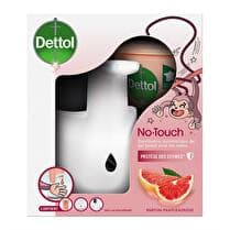 DETTOL NO TOUCH Distributeur automatique de gel lavant   1 distributeur   1 recharge 250 ml