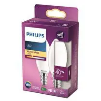 Philips, Ampoules led classic flamme 40W B35 E14 WW FR ND RF
